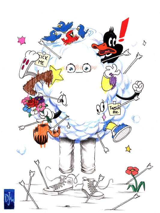 All Mixed Up on Bristol Paper by Van Dam One by Danny J. Martinez (Van Dam One) - Signature Fine Art