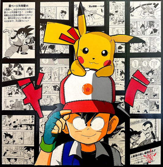 Goku x Pikachu Moya Uno