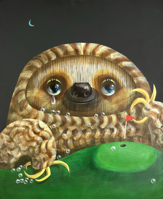 Hole-in-one at night by Akio Harada by Akio Harada - Signature Fine Art
