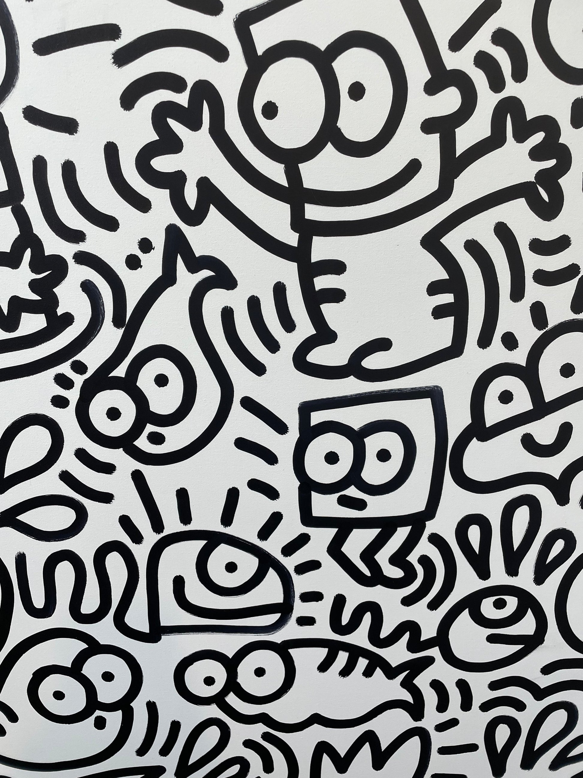 Scribble Invasion by BBQueen by BBQUEEN - Signature Fine Art