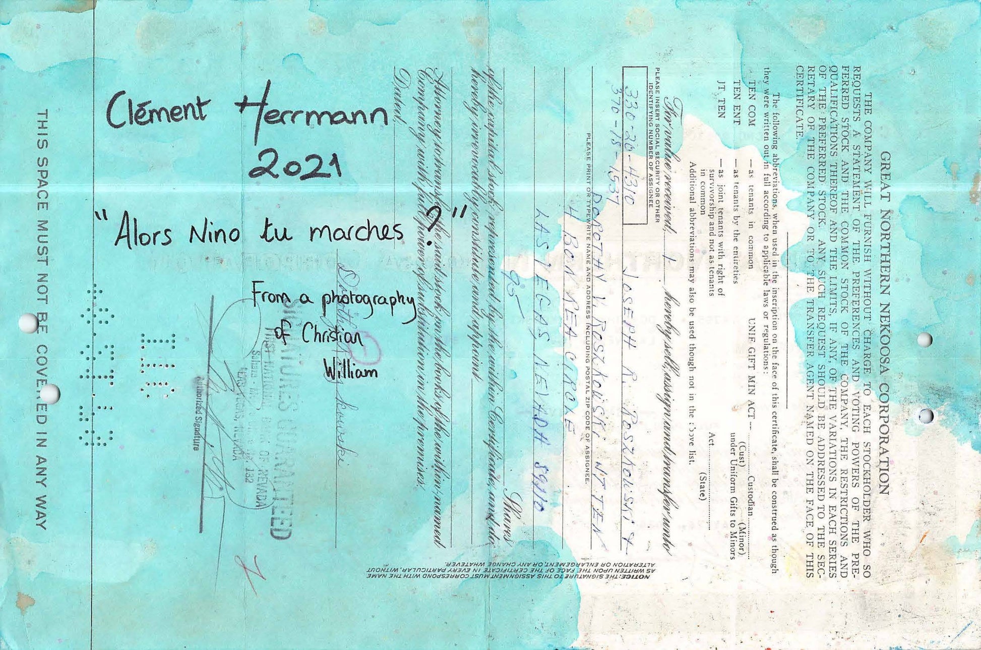 Alors Nino tu marches ? by Clément Herrmann - Signature Fine Art