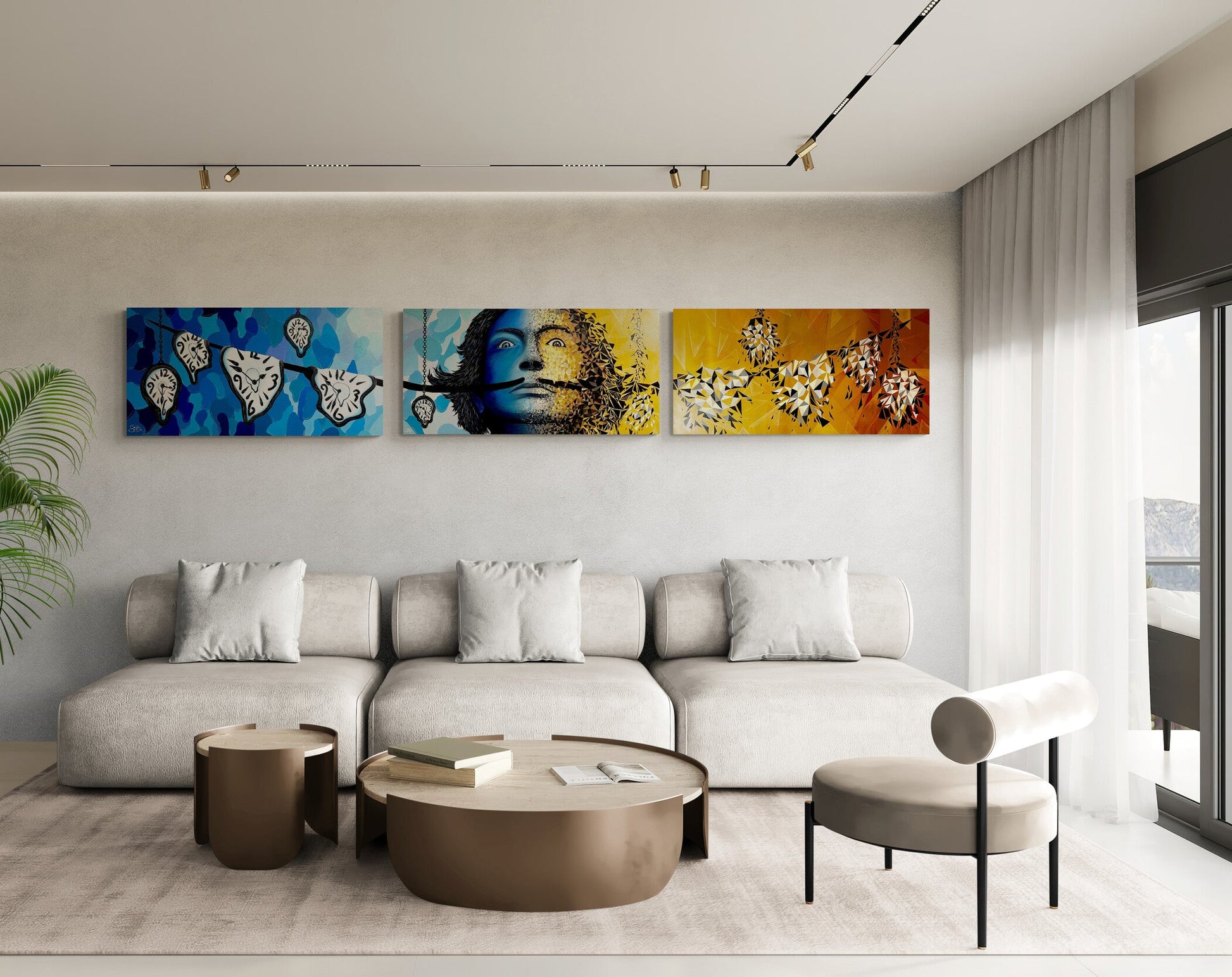 Paradoxe de l’oxymore (Triptych) by Sabrina Beretta - Signature Fine Art