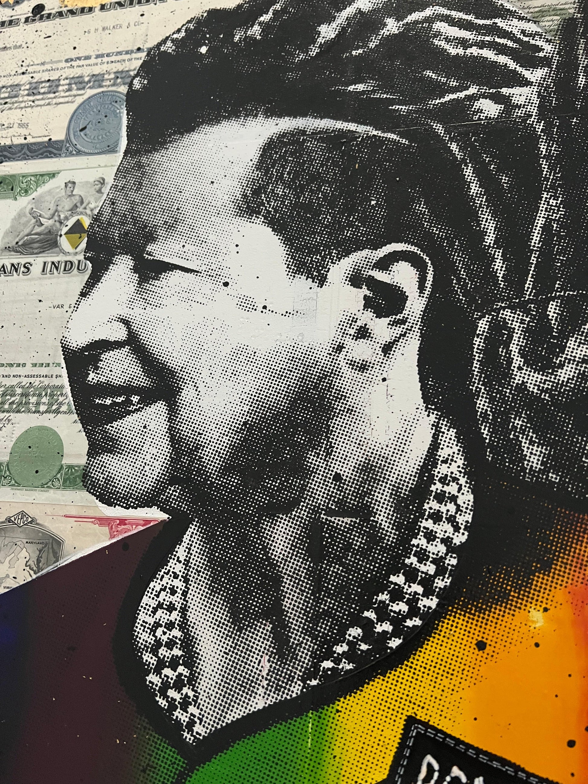 Rainbow Queen (Mixed-media on canvas) by O Gringo - Signature Fine Art