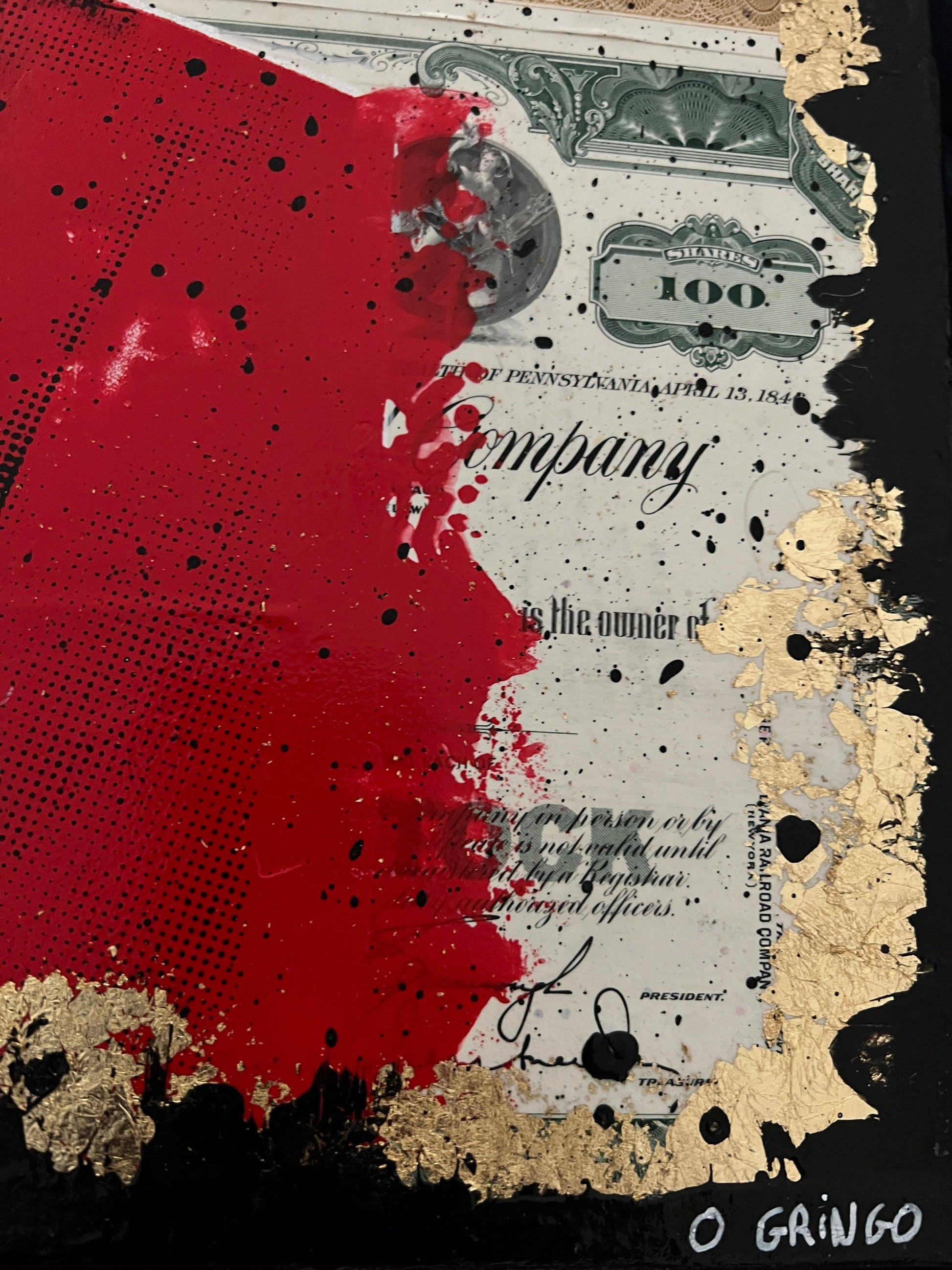 Rainbow Queen (Mixed-media on canvas) by O Gringo - Signature Fine Art