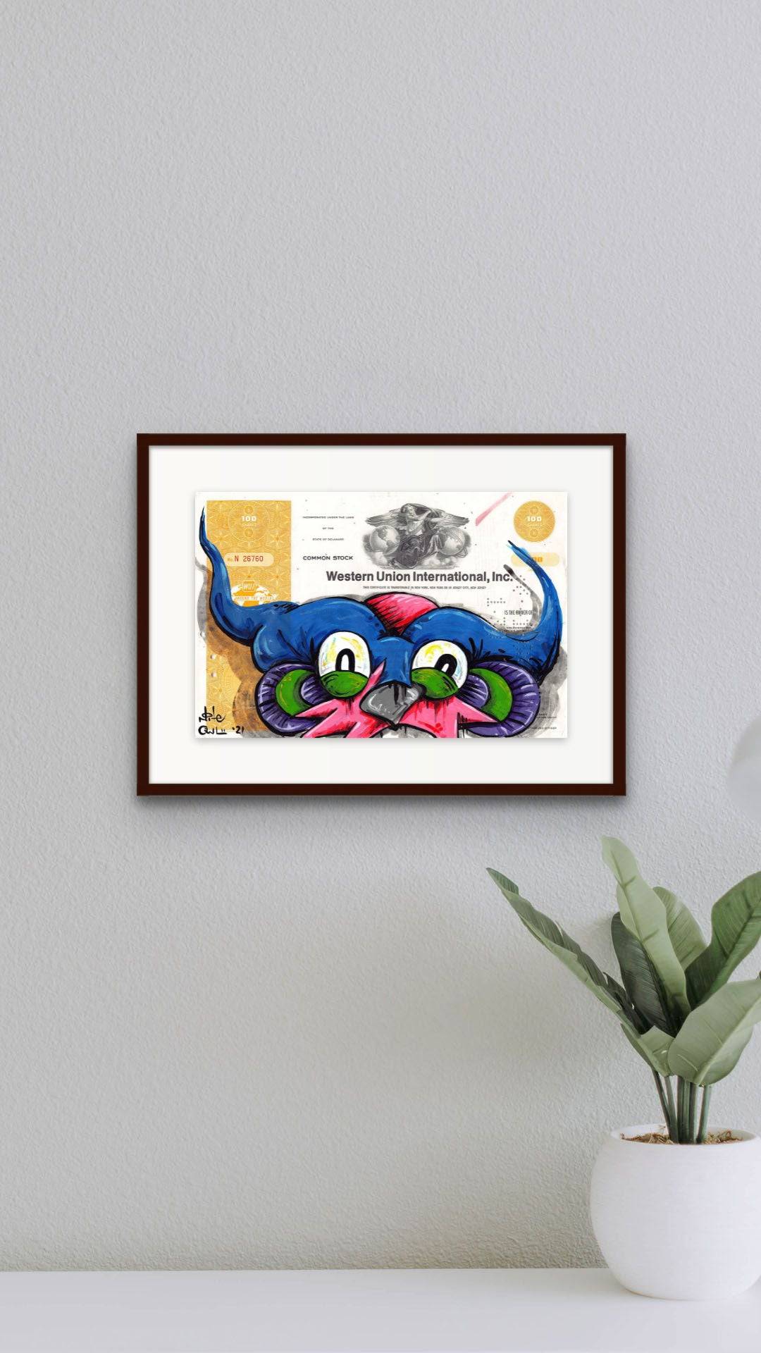 Blue WU Owl by Nite Owl - Signature Fine Art