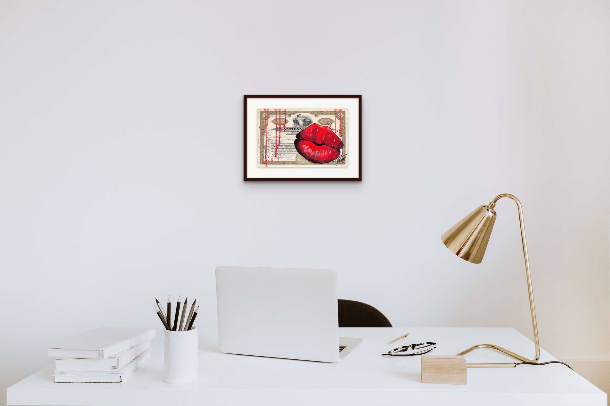 Red Kiss by Julie Galiay - Signature Fine Art