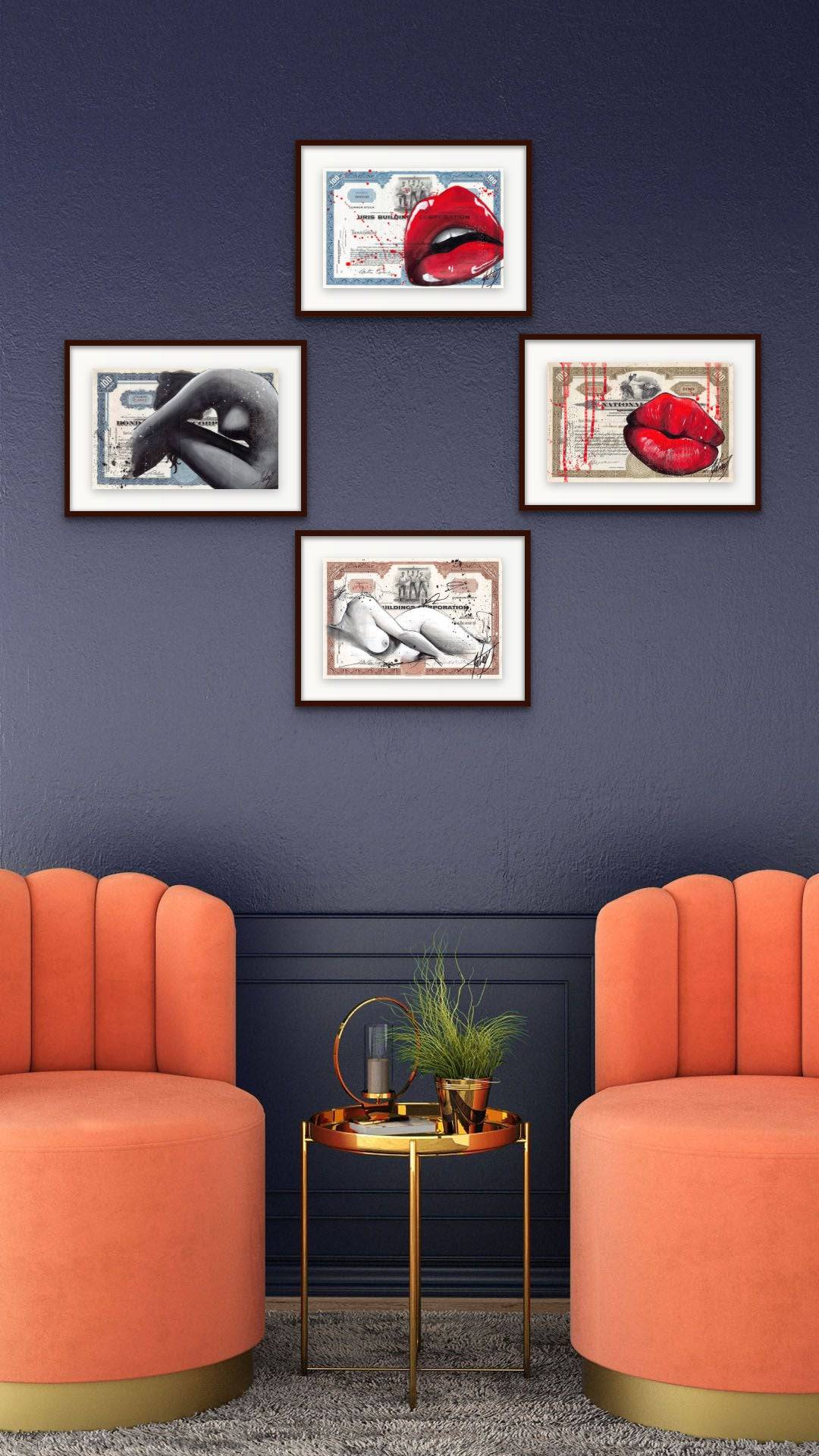 Red Kiss by Julie Galiay - Signature Fine Art