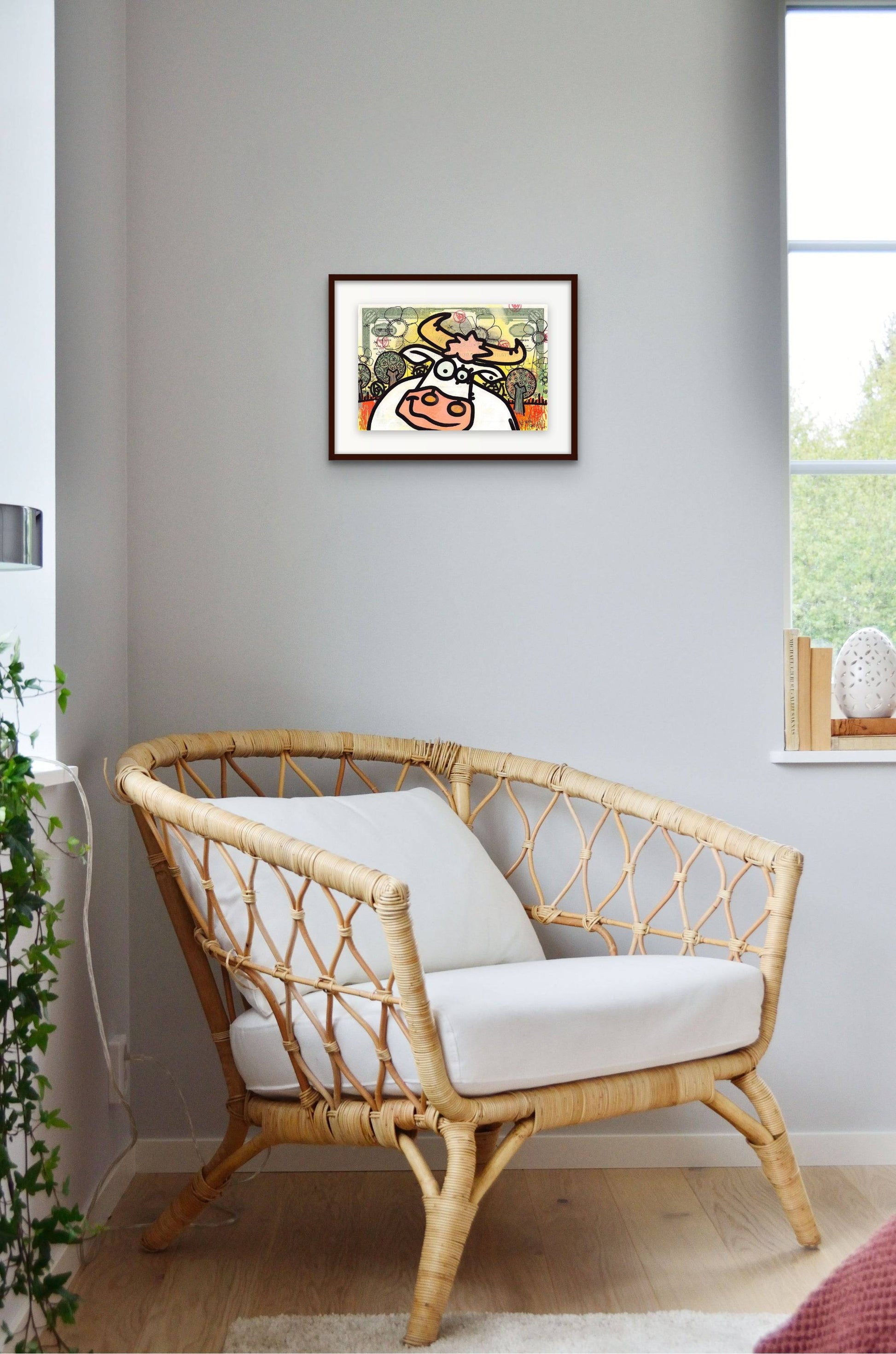 Vache Blanche by Micowel - Signature Fine Art