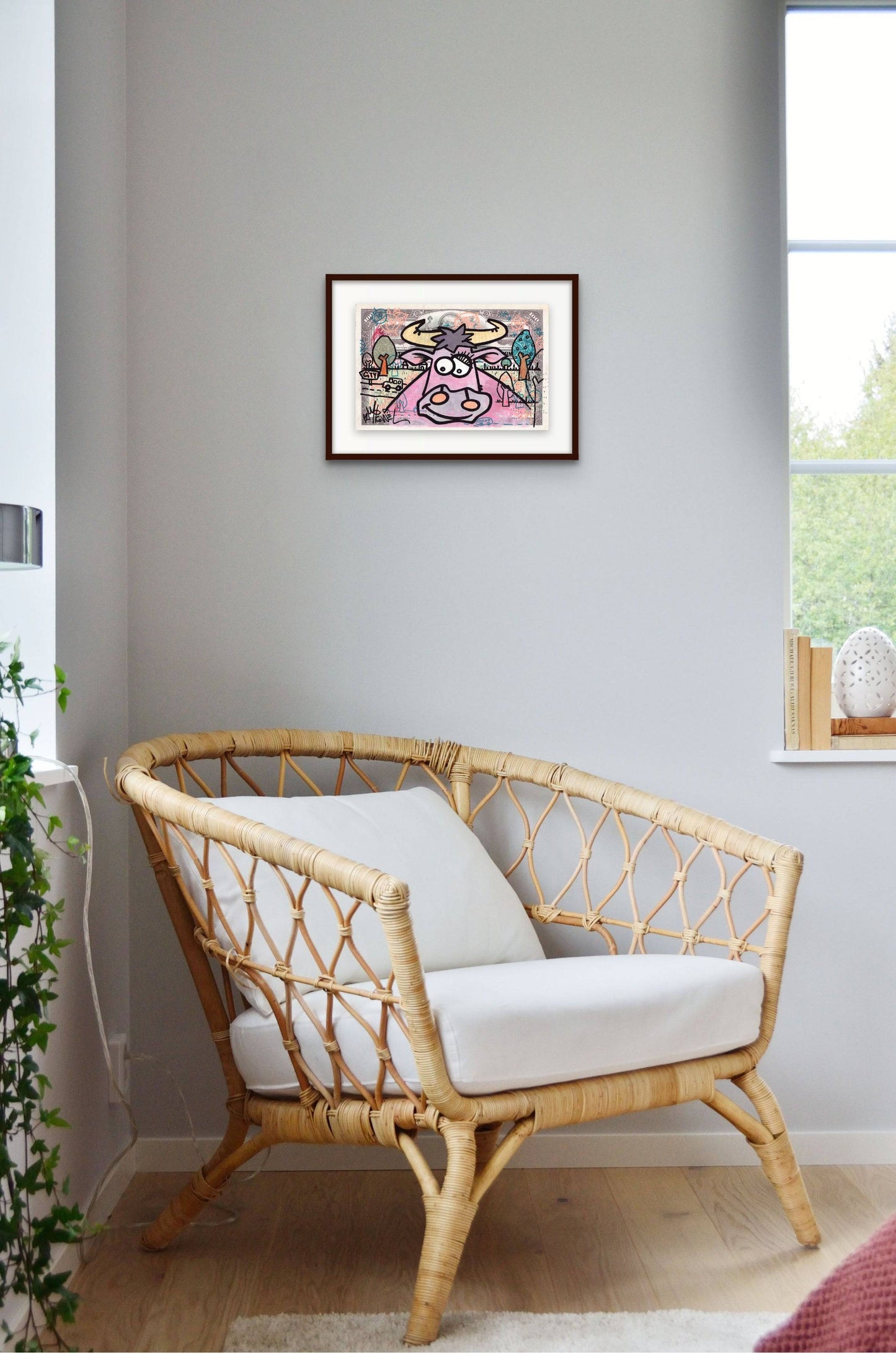 Vache Rose by Micowel - Signature Fine Art
